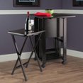 thumbnail image 3 of Winsome Sophia 5Pc Snack Tray Set Coffee Finish, 3 of 9