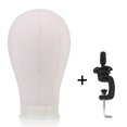 thumbnail image 2 of Qiilu 3 Sizes Canvas Head Wig Model Making Mannequin Head Hat Headwear Cap Display Manikin Model, Wig Display Head, Mannequin Model, 2 of 5
