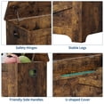 thumbnail image 3 of EDTara Coffre de Rangement, Banc de Rangement pour Jouets en Bois, Coffre à Jouets Moderne à Dessus Relevable avec Charnière de Sécurité pour Entrée, Chambre, Salon, Supporte 300 Lb et Assemblage Facile, 3 of 7