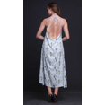 thumbnail image 3 of Bimba Robe Décontractée Oiseau Longue Dos Nu à Col Licou pour Femme Robe de Plage Imprimée - Xxx-Grand, 3 of 6