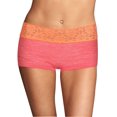 thumbnail image 1 of Maidenform Shorty en Coton pour Femmes avec Dentelle - Article à Succès, 7, Rose Vif, 1 of 1