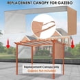 thumbnail image 2 of Housse de Remplacement pour Pergola avec Sangle de Fixation, Toit Imperméable pour Structure d'Ombre Extérieure à la Maison, Neuf, 2 of 5