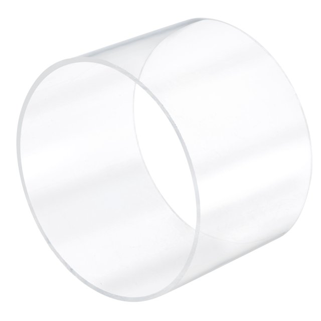 Unique Bargains 144mm ID 150mm OD 100mm Clear Acrylic Pipe Rigid Round Tube for Lighting, Models, Plumbing, Crafts