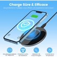 thumbnail image 3 of Jinsinto 15W fast wireless charger, Qi induction charger compatible with multiple smartphone models, 3 of 5