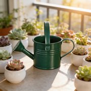 MTBLYS Mini Watering Can 16X7.2Cm Iron Watering Pot Multi-Purpose Sprinkler for Indoor Outdoor Plants Vegetables Garden Use