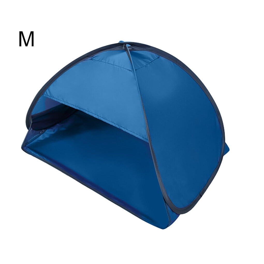 Hi,Fancy Camping Tent Portable Beach Canopy UV-resistant Sun Shade Shelter Outdoor Fishing Tent, Blue, M