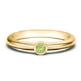 thumbnail image 1 of Classic Bezel Set Birthstone Ring - Peridot (August), 1 of 4