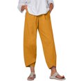 thumbnail image 1 of Timegard Womens Plus Size Pants Elastic Waisted Solid Color Lightweight Pants Lounge Trousers Pockets, 1 of 4