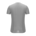 thumbnail image 3 of T-shirts Moulants pour Hommes, Coupe Ajustée, Muscle, Extensibles, Manches Courtes, Col en V, Musculation, Entraînement, Gym, Chandails, Tee-Shirts, 3 of 5