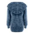 thumbnail image 5 of Fiogavroetic Women's Oversized Open Front Hooded Draped Pockets Cardigan Coat, 5 of 5