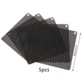 thumbnail image 1 of 5PCS PVC Fan Dust Filter PC Dustproof Case Cuttable Computer Mesh Cover 40mm 50mm 60mm 70mm 80mm 90mm 140mm Mesh Black F 9cmx9cm, 1 of 6