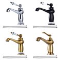 thumbnail image 3 of Baohd Copper Ceramic Basin Electroplated Modern Unfading Anti-rust Threaded Smooth Kitchen Toilet Sink Hardware Type 1 Bronze, 3 of 6