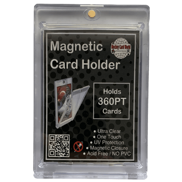 Hockey Card World Porte-Cartes Magnétique 360pt 1 Touche une Touche - Ultra Clair