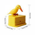 thumbnail image 3 of Baodh Boîte à Cure-Dents Boîte de Rangement pour Cure-Dents Distributeur Automatique Boîte à Cure-Dents en Forme d'Oiseau Support en Plastique ABS, Jaune, 3 of 9