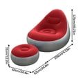 thumbnail image 3 of Meitianfacai New Inflatable Lazy Double Lunch Break Folding Leisure Sofa Backrest Armrest Sofa Seat, 3 of 9