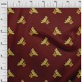 thumbnail image 2 of oneOone Cotton Poplin Fabric Bird Block Printed Fabric 1 Yard 42 Inch Wide, 2 of 4