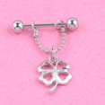 thumbnail image 4 of Nipple Shield,Geometrical Four leaf Clover Nipple Ring Body Piercing Ring Tailored for Perfection, 4 of 9