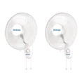 thumbnail image 1 of Hurricane Supreme 16 Inch 90 Degree Oscillating 3 Speed Wall Fan (2 Pack), 1 of 11