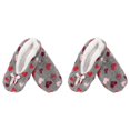 thumbnail image 1 of CHOK Women Soft Fuzzy Furry Home Non-Slip Slipper Socks  Black Hearts  Medium  2 Pairs, 1 of 3