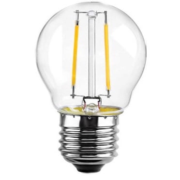 Ampoule Edison Vintage à DEL G45-2W, Ampoule à Filament à DEL, Base en Forme de Globe E26, Blanc Chaud Clair 2700K, Ampoule Edison à DEL Équivalente 20W, 110-120VAC, à Intensité Réglable (2 Watts)