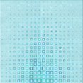 thumbnail image 1 of Ahgly Tapis d'Intérieur Lavable en Machine Carré Transitionnel Bleu Diamant Bleu, 6 Pieds Carré, 1 of 7