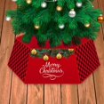 thumbnail image 2 of FAROOT Christmas Tree Skirt Santa Claus Letter Print Decorative Apron, 2 of 6