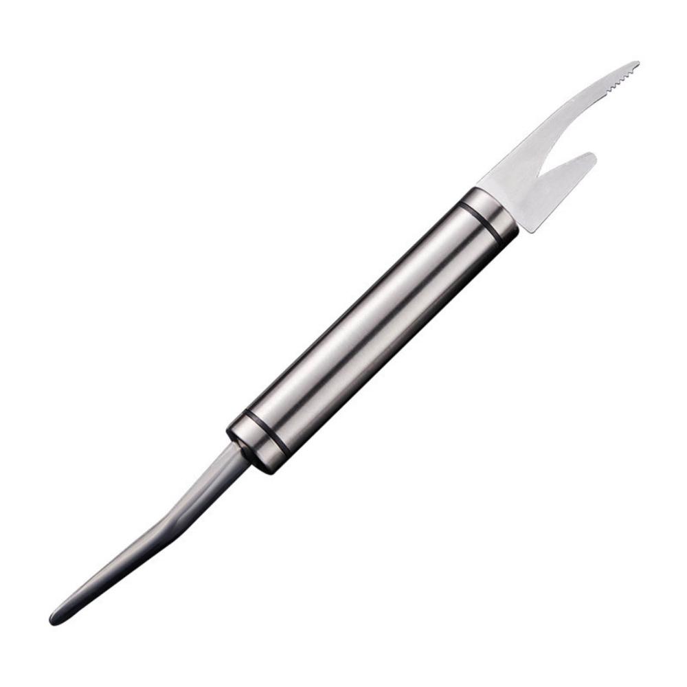 5-In-1 Multi-Functional Kitchen Tool, Shrimp Deveiner and Fish Scaler with Stainless Steel Blade for Peeling, Cleaning and Cutting, 9.25-Inch