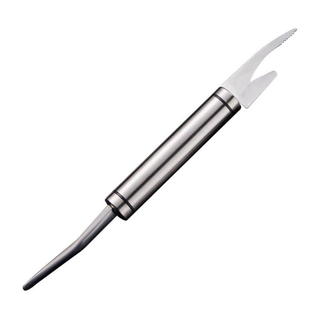 5-In-1 Multi-Functional Kitchen Tool, Shrimp Deveiner and Fish Scaler with Stainless Steel Blade for Peeling, Cleaning and Cutting, 9.25-Inch