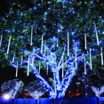 thumbnail image 4 of Rain Lights,8Pcs/Set 30cm Meteor Rain Tube Lights And 144 LED Bright Falling String Lamps Decor US Plug 110-220V, 4 of 8