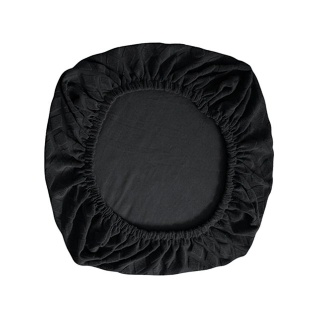 Removable Computer Chair Slipcovers Swivel Chair Seat Covers Comfortable Stretch Black