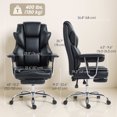 thumbnail image 3 of HOMCOM Office Chair, 400 lbs Big and Tall Desk Chair with Shaped Foam, 3 of 10