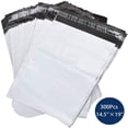 thumbnail image 1 of SNNROO 300pcs 14.5x19 Poly Mailers 2.5 Mil Envelopes Shipping Bags With Self Sealing Strip  White Poly Mailers, 1 of 6
