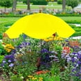 thumbnail image 3 of Large Garden Parasol for Potted Plants | Outdoor Sun & Rain Protection Umbrella with Stake | 47" Shade Canopy | Durable Metal Frame & Rubberized Cloth Cover, 3 of 5