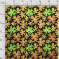 thumbnail image 3 of oneOone Velvet Orange Fabric Floral Craft Projects Decor Fabric Printed By The Yard 58 Inch Wide, 3 of 4