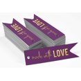 thumbnail image 2 of Inkdotpot Pack Of 50 Made With Love Text Favor Paper Tags Craft Real Gold Foil Hang Tags, 2 of 6