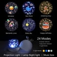 thumbnail image 3 of Kids Night Light Projector Star Lamp, Night Light Projector+Timer+Remote Control+6 Colors+360° Rotation, LED Baby Starry Sky Night Light for Birthday, Christmas [Energy Class A++], 3 of 5