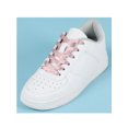 thumbnail image 2 of INSPIRE CHIC Unisex Solid Color Flat 0.4'' Wide Ribbon Shoelaces 2 Pairs 80cm/31.5" Pale Pinkish Gray, 2 of 6
