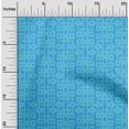 thumbnail image 2 of oneOone Viscose Chiffon Turquoise Blue Fabric Geometric Craft Projects Decor Fabric Printed By The Yard 42 Inch Wide, 2 of 5