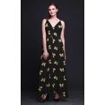 thumbnail image 3 of Bimba Butterfly Ladies Printed Resort Maxi DrawstringDressSpaghetti Strap Beach Wear-Medium, 3 of 4