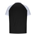 thumbnail image 3 of EGNMCR T-Shirts pour Homme Hommes Décontracté Uni Col Rabattu Chandail Patchwork Fermeture Éclair Manches Courtes Blouse Cadeaux pour Hommes, 3 of 7