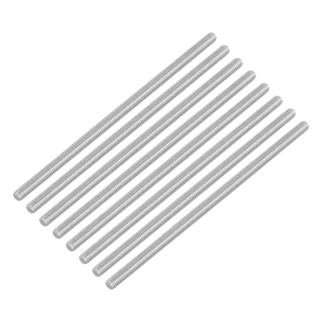 Unique Bargains Lot de 8 M4 x 100mm Pas 0.7mm Acier Inoxydable 304 Tige Entièrement Filetée