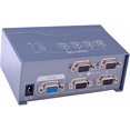 thumbnail image 1 of Boîtier Répartiteur VGA Alimenté à 4 Ports 1 Entrée 4 Sorties Distribution Vidéo Duplicateur Haute Résolution 1080p 250 MHz pour 1 Pce, 1 of 5