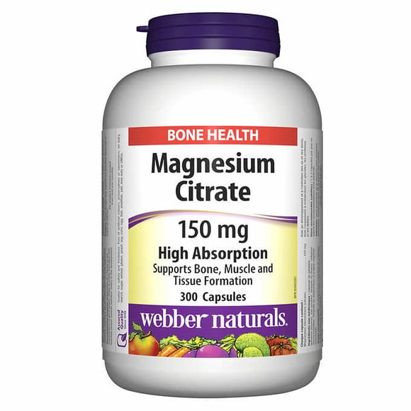 webber naturals® Magnesium Citrate 150 mg -- 300 Capsules