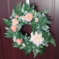thumbnail image 4 of Langgg Realistic Spring Front Door Wreath Artificial Flower Wreath Hanging Celebration for Summer, 4 of 9