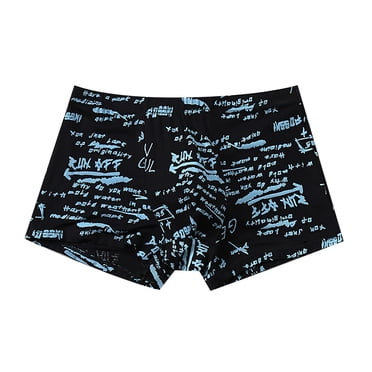 Ketyyh-chn99 Men Underwear Briefs Men's Fashion Boxer Shorts Comfort Brief Underwear Trunk Black,L