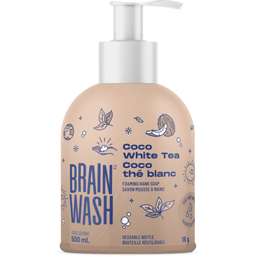 Brain Wash Foaming Hand Soap Bottle with Starter Pod - Coco White Tea