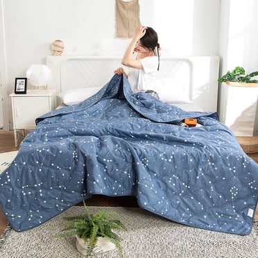 Kcavykas Home, Garden, Outdoor Summer Quilt Conditioning Quilt Washed Cotton Summer Quilt Aloe Cotton Summer Quilt Single Double Quilt Machine Washable
