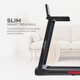 thumbnail image 2 of Sunny Health & Fitness Interactive Slim Folding Treadmill with Advanced Brushless Technology, Enhanced Stabilization, Exclusive SunnyFit App Bluetooth Connectivity, 2 of 6