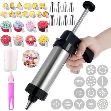 Qenwkxz Cookie Press Stainless Steel Cookie Maker Machine