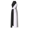 thumbnail image 3 of iiniim Robe de Danse Lyrique pour Femmes à Dos Nu à Blocs de Couleur Robe Maxi Fluide pour Ballet Moderne Contemporain Noir TTG, 3 of 6